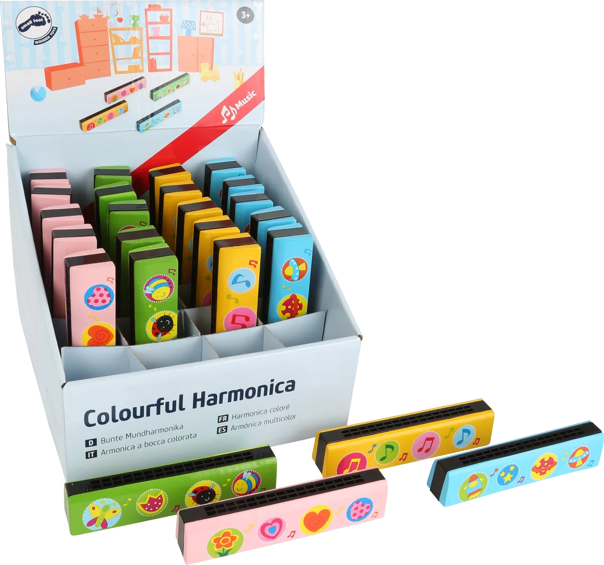 small foot Display Harmonica (24 pcs), Colours - image 1