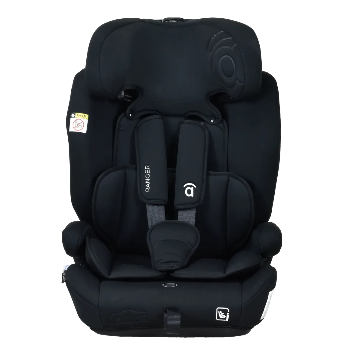 Asalvo Car Seat I-size 76 - 150 cm, Ranger, Black - image 1